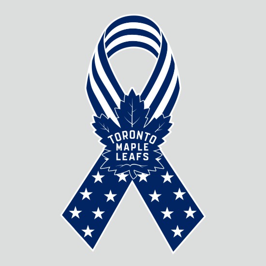 Toronto Maple Leaves Ribbon American Flag logo iron on paper